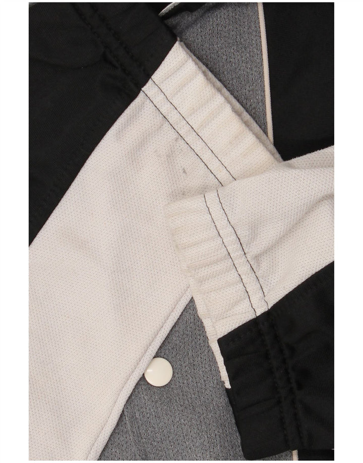 Asics Veste de survêtement graphique pour hommes, grand, noir, colour block