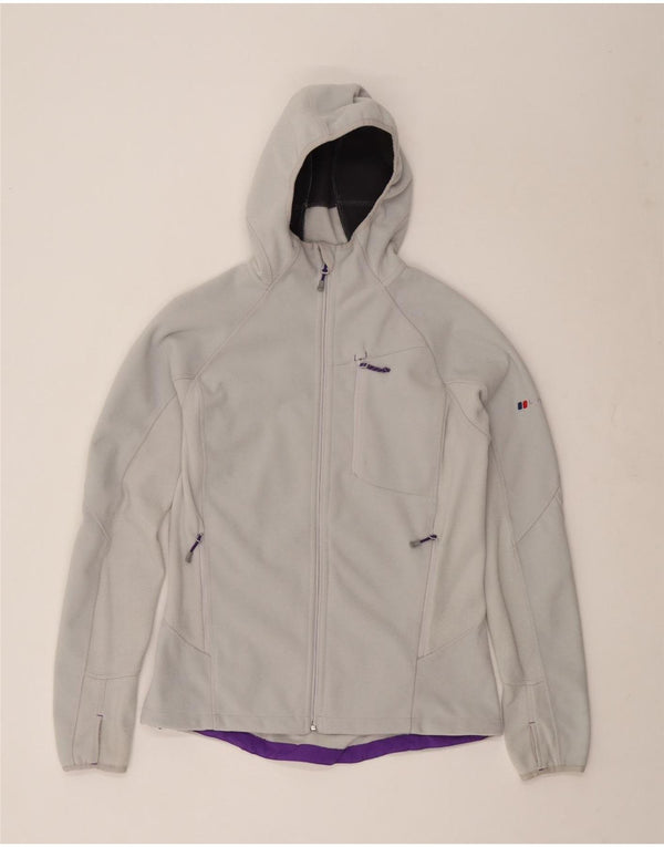Berghaus Veste polaire à capuche pour femme UK 14 Large Blanc cassé Polyester