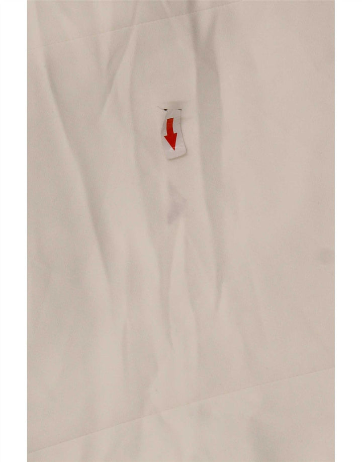 Zara Veste Blazer 1 Bouton Femme UK 14 Polyester Blanc Moyen