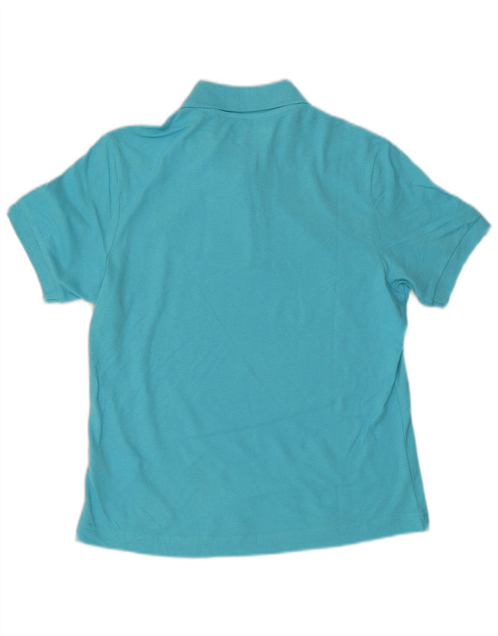 Kappa Polo Regular Fit Femme UK 14 Bleu Moyen Coton
