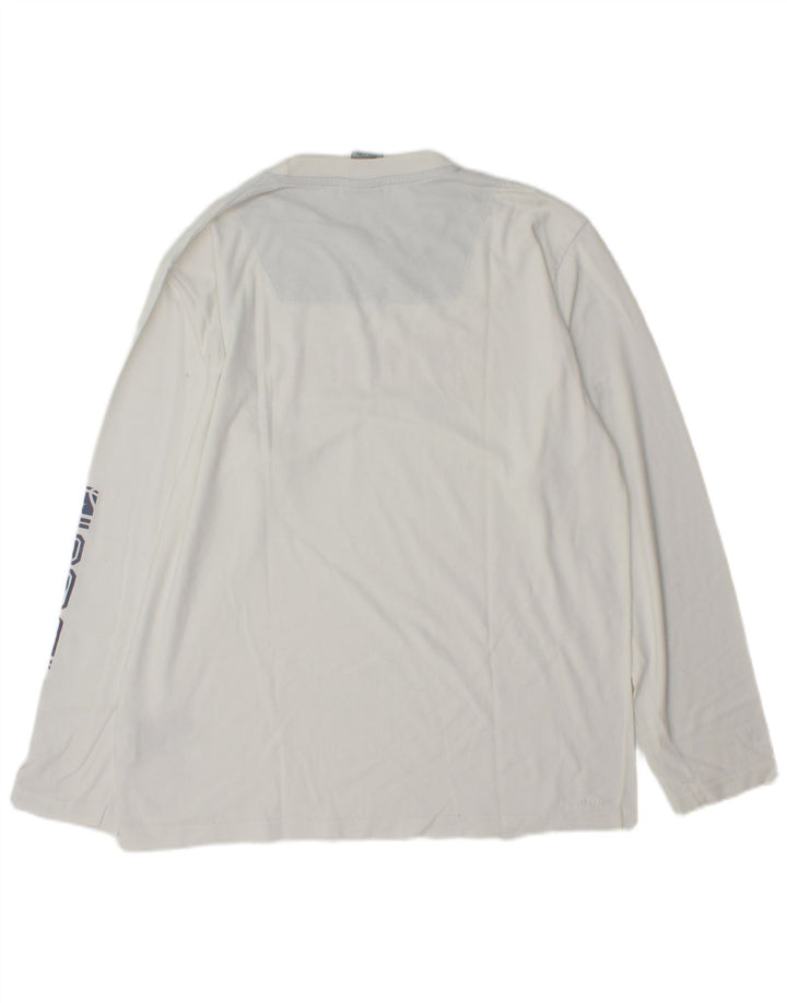 Nike Haut graphique à manches longues pour homme UK 39/41 Coton blanc moyen
