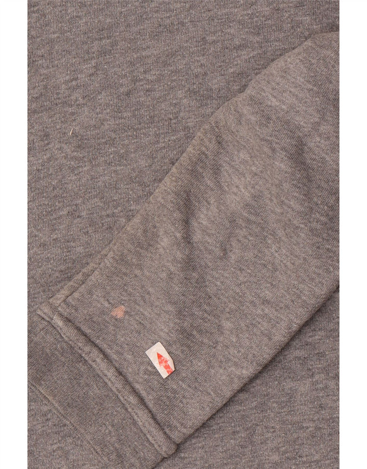 Nike Sweat-shirt surdimensionné graphique pour femme UK 16 Grand coton gris