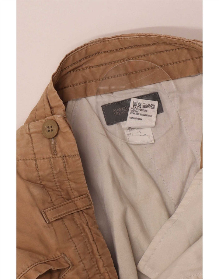 Marks & Spencer Bermuda Cargo Homme W30 Coton Beige Moyen