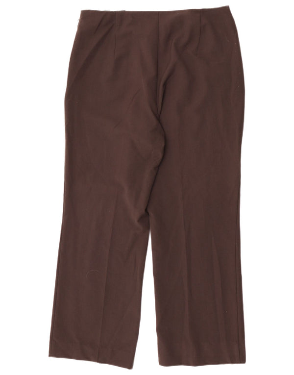 Marks & Spencer Pantalon droit décontracté pour femme UK 14 Large W32 L28 Marron