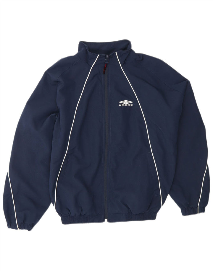 UMBRO Veste de Survêtement Graphique Garçon 10-11 ans Bleu Marine Moyen