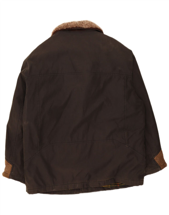 Camel Active Manteau coupe-vent pour homme IT 56 2XL Kaki Colourblock Coton