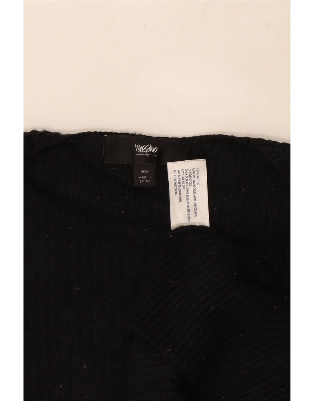 MOSSIMO Pull cardigan ouvert surdimensionné pour femme UK 14 Acrylique noir moyen