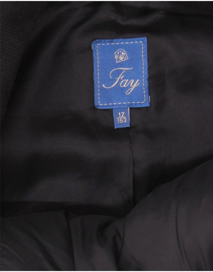 Fay Pardessus Garçon 11-12 ans Laine Bleu Marine