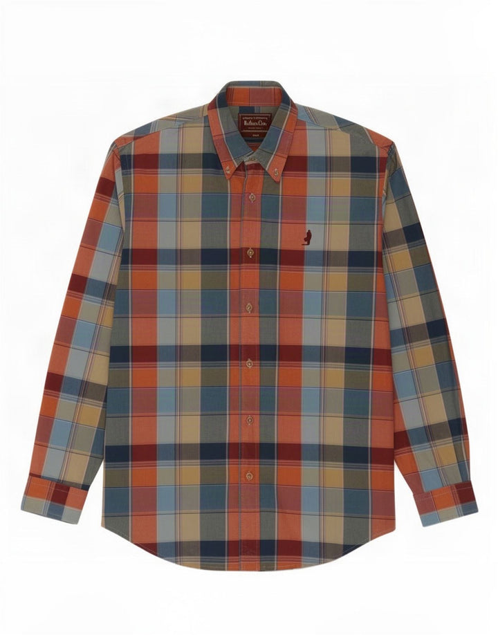Marlboro Classics Chemise Homme Petit Carreau Multicolore Coton