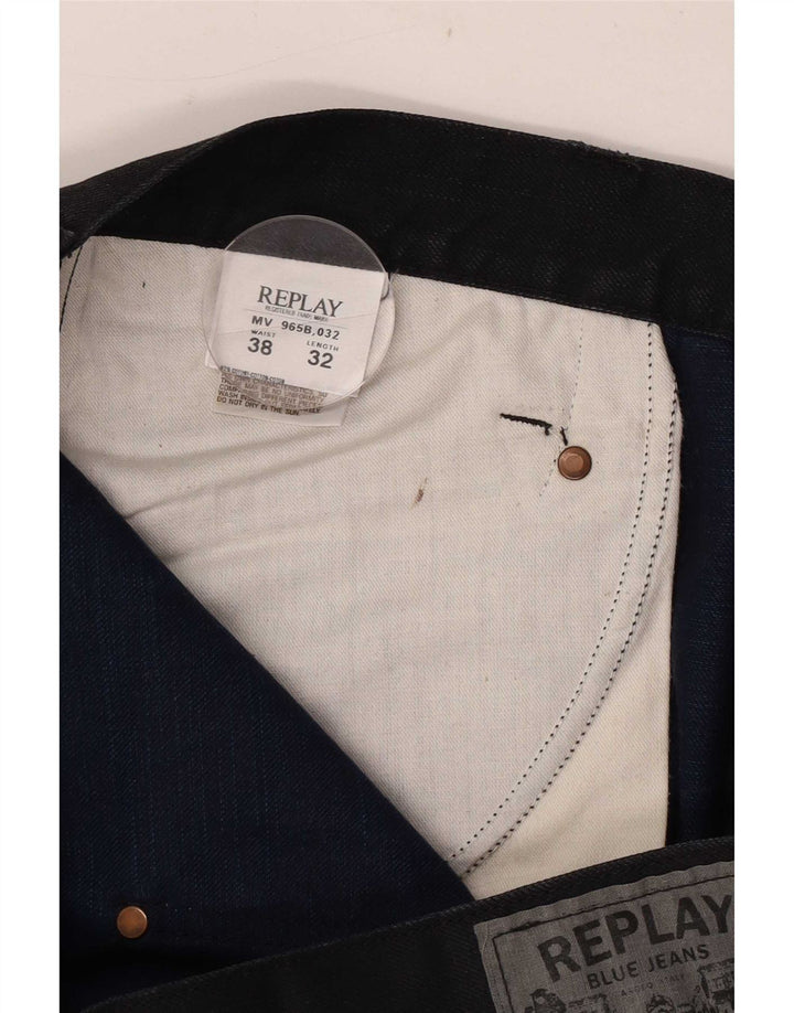 Replay Jean droit homme W38 L32 coton noir
