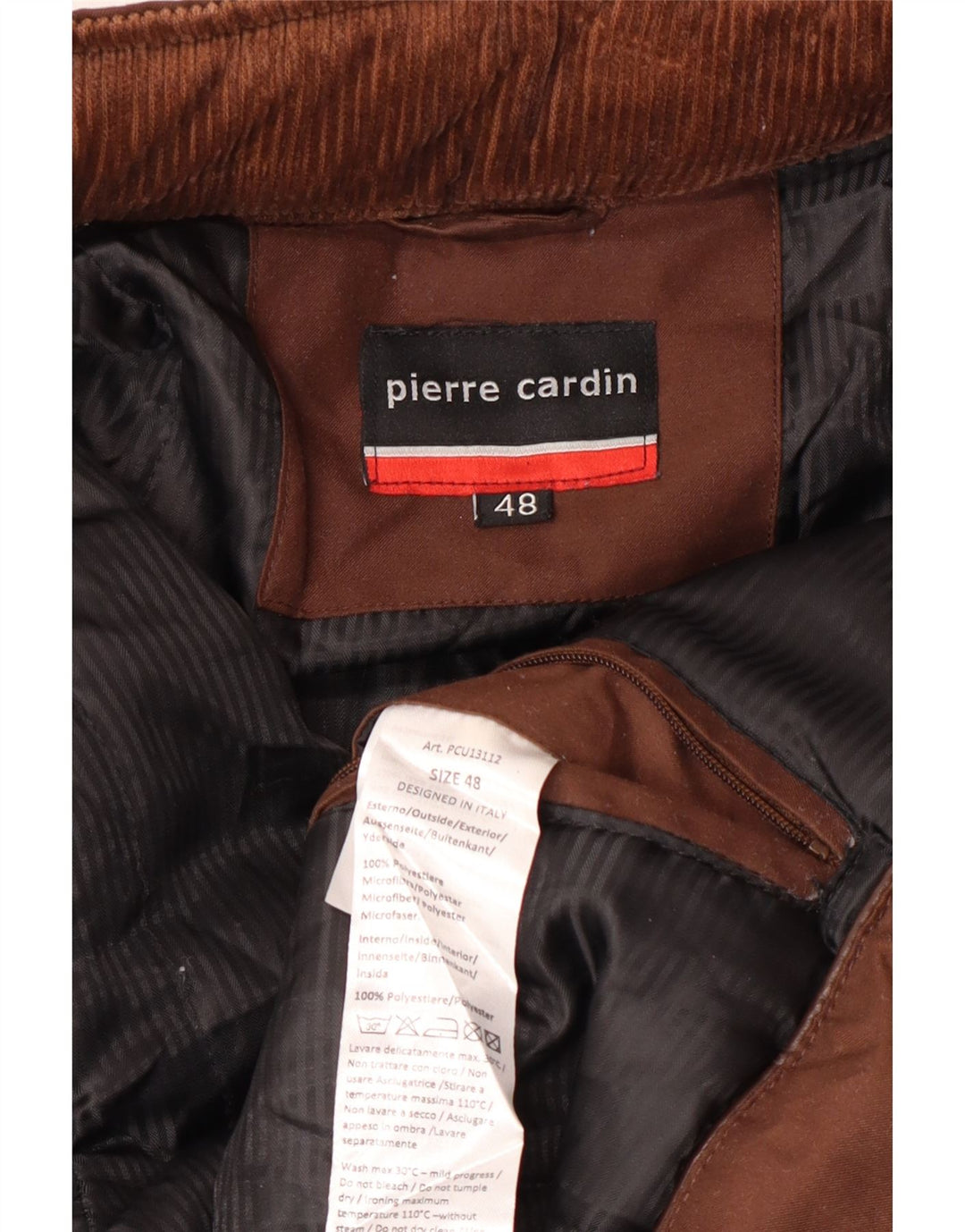 Pierre Cardin Veste Coupe-Vent Homme IT 48 Marron Moyen Polyester
