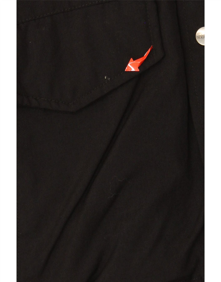 WOOLRICH Veste bomber à capuche pour homme UK 38 Medium Noir Nylon