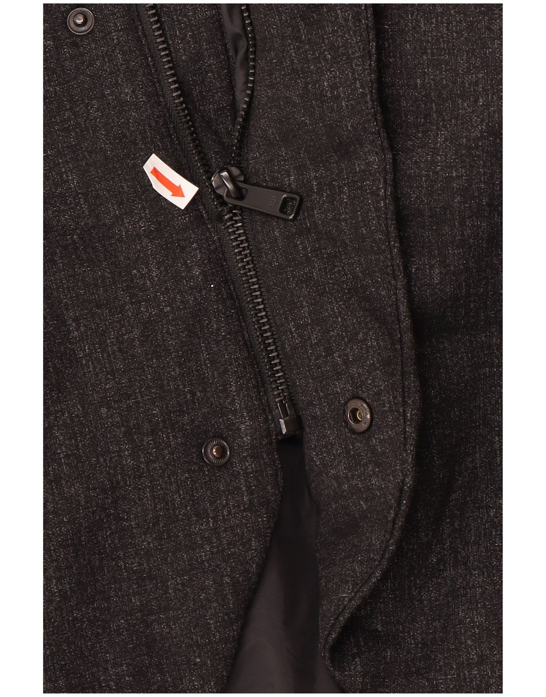 ZARA Manteau rembourré pour homme UK 40 Large Noir Polyester