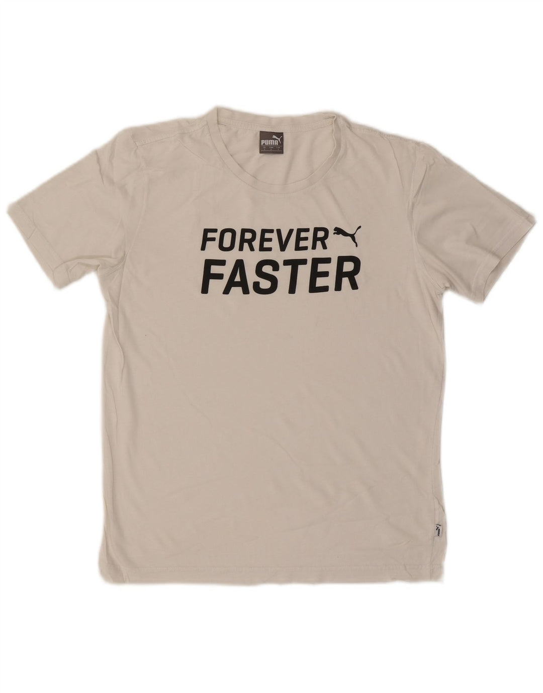 PUMA T-Shirt Graphique Homme Petit Blanc