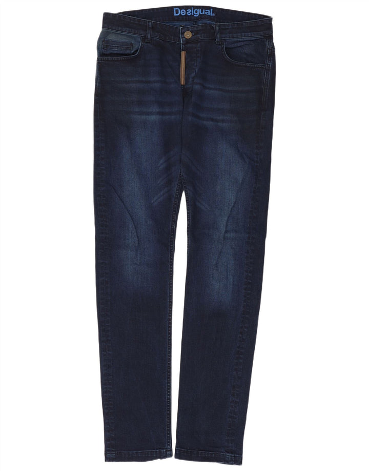 DESIGUAL Jean Slim Homme W34 L34 Bleu Marine
