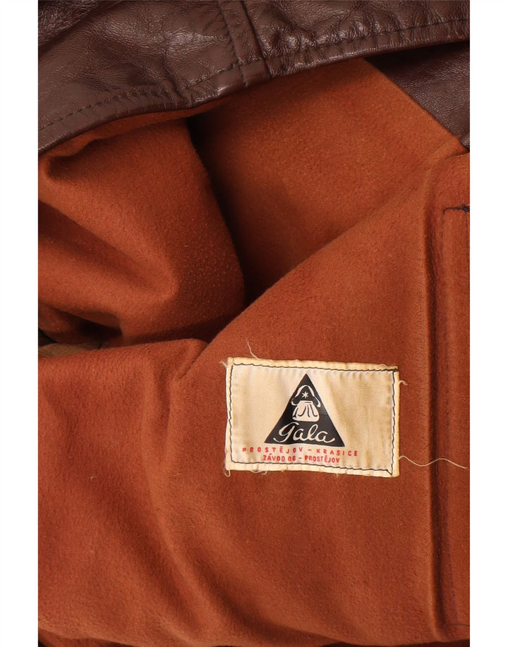 Gala Veste en cuir pour homme UK 42 XL Marron