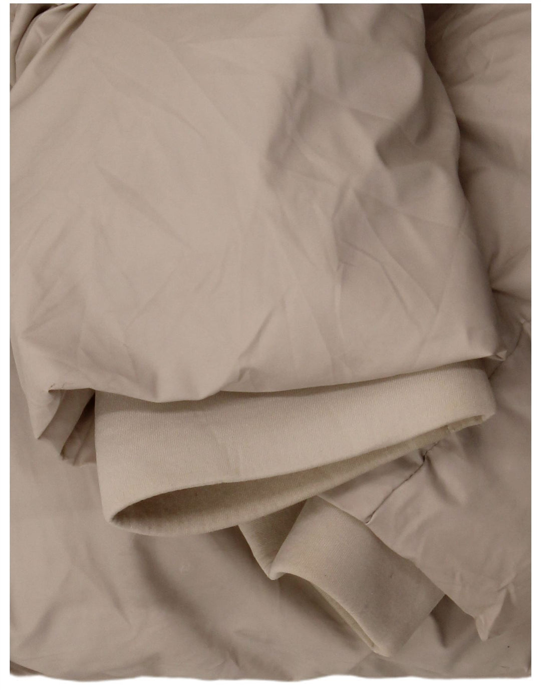 Zara Veste matelassée à capuche pour femme UK 16 Large Blanc Polyester
