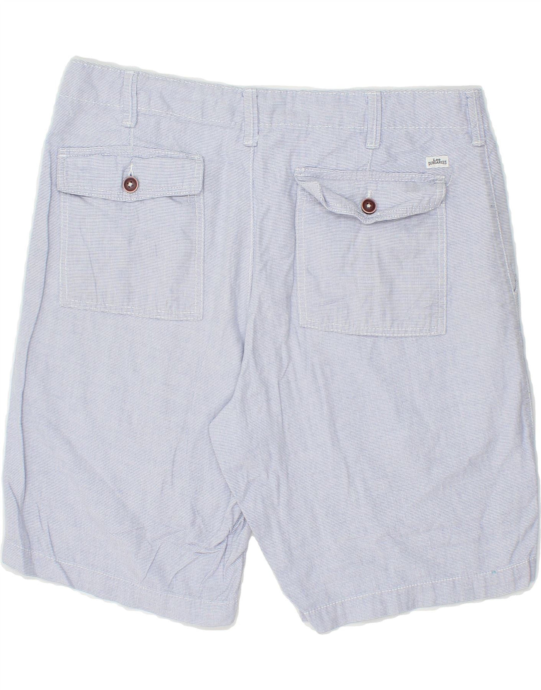 LEE Mens Chino Shorts W36 Large Blue Check Cotton Vintage Lee and Second-Hand Lee from Messina Hembry 