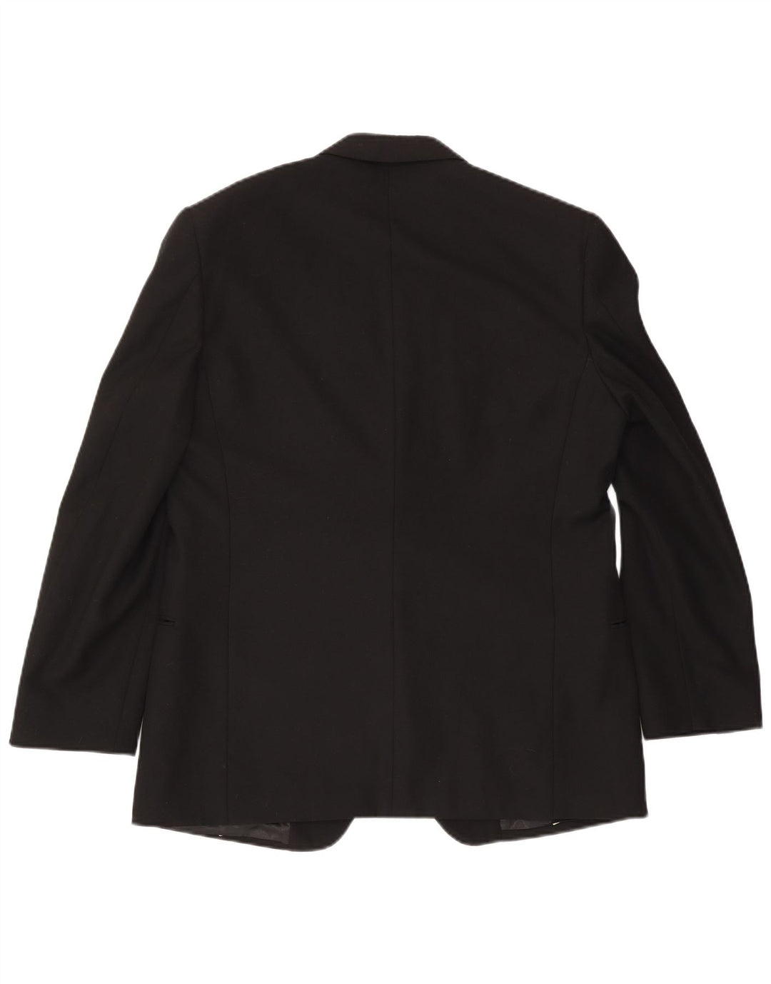 Mario Zegna Veste Blazer 1 Bouton pour Homme UK 40 Grande Laine Noire