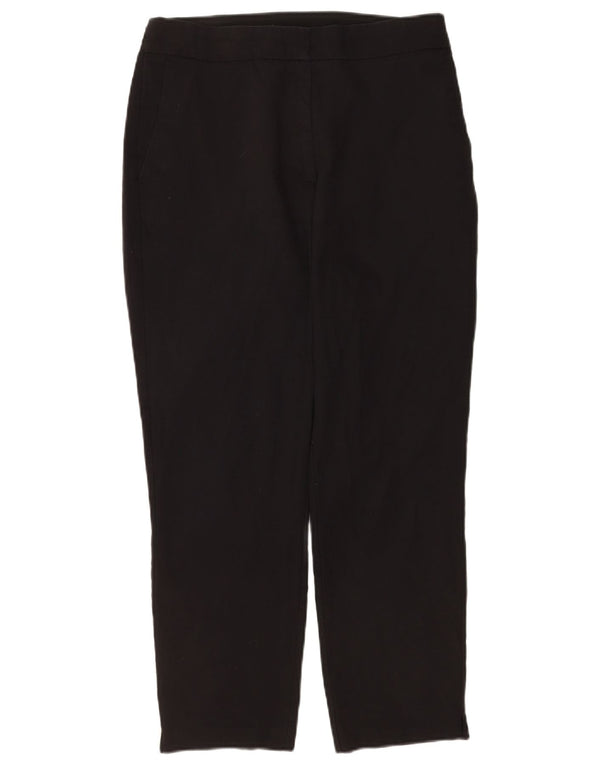 Pantalon Chino Droit Femme Zara XL W32 L26 Coton Noir