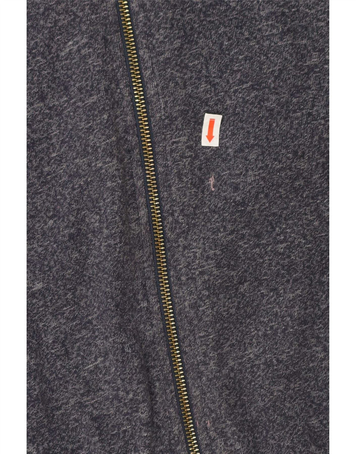 Champion Veste de survêtement graphique pour homme en coton moucheté bleu marine Taille L