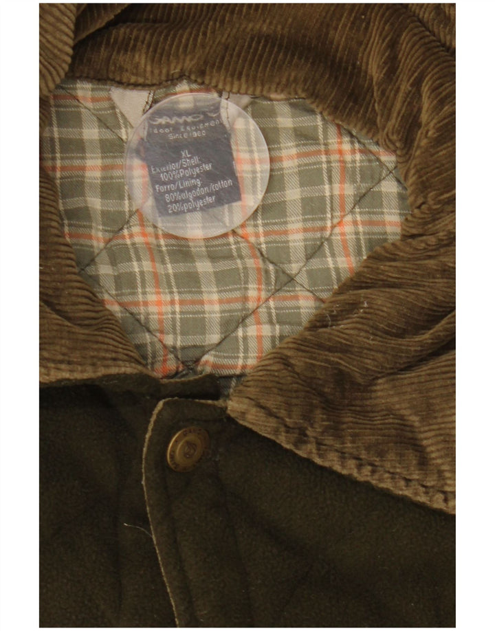 veste matelassée polaire homme vintage UK 42 XL Kaki Polyester