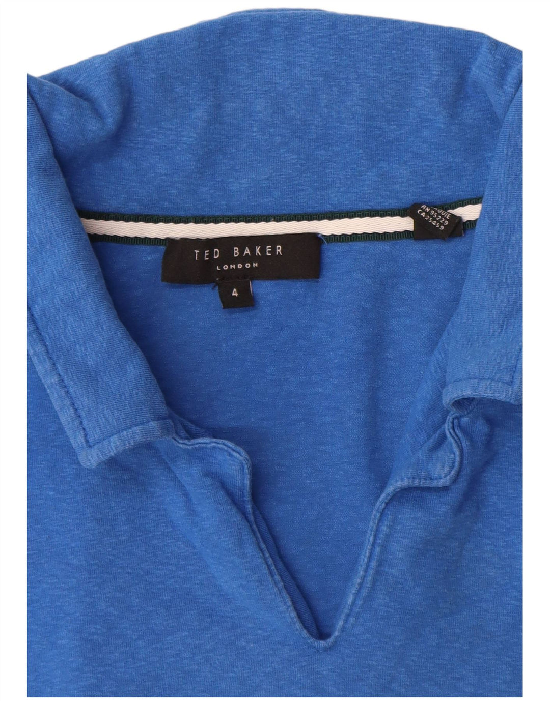 Ted Baker Polo Homme Taille 4 Grand Bleu Coton