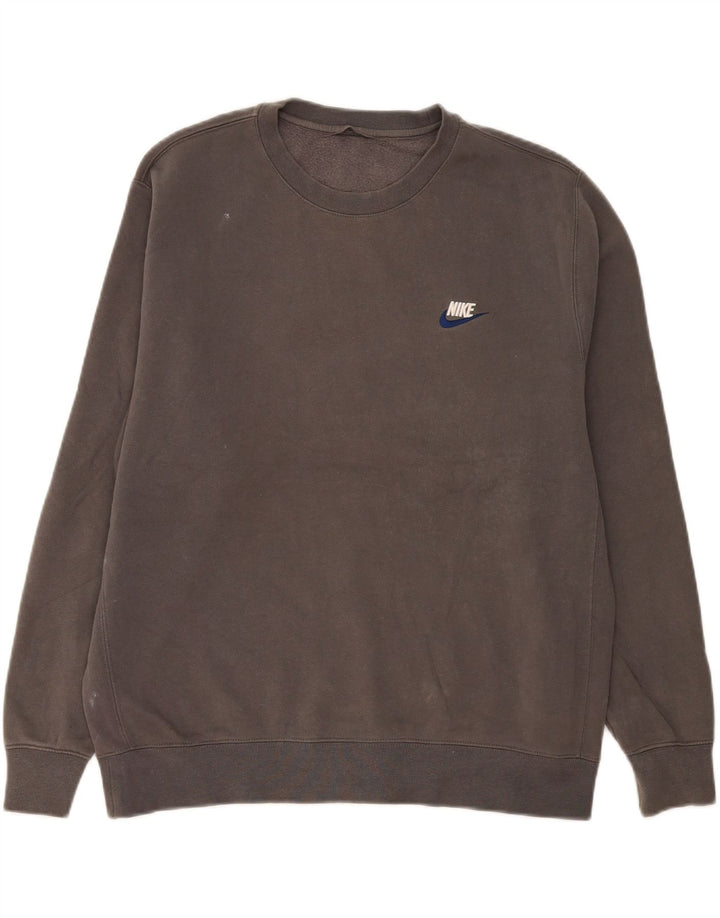 Nike Homme Sweatshirt Jumper XL Gris Coton