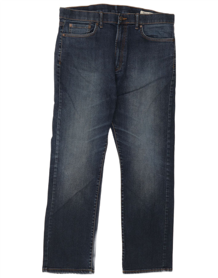 MARKS & SPENCER Jean droit coupe droite homme W38 L31 bleu coton
