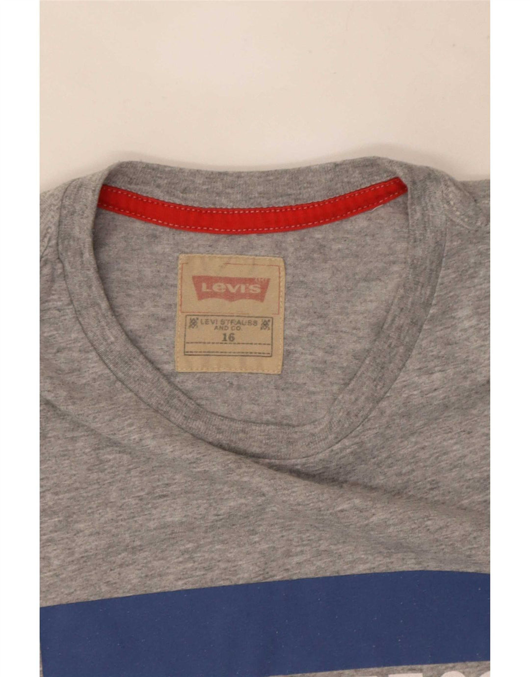 Levi's T-Shirt Graphique Garçon 15-16 ans Gris Moucheté
