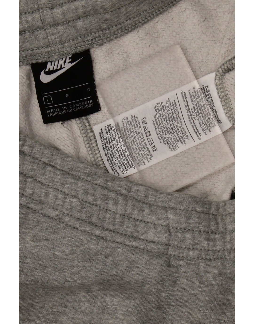 Nike Pantalon de survêtement pour homme en coton moucheté Gris Taille L
