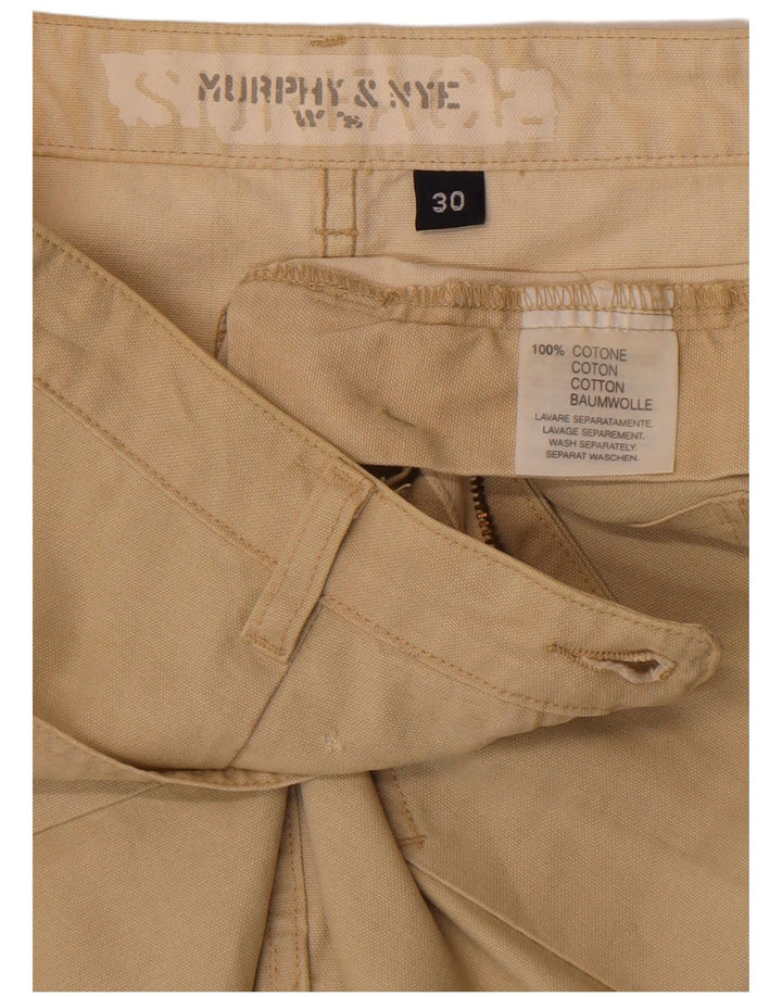 Murphy & Nye Jupe droite W30 en coton beige moyen pour femme