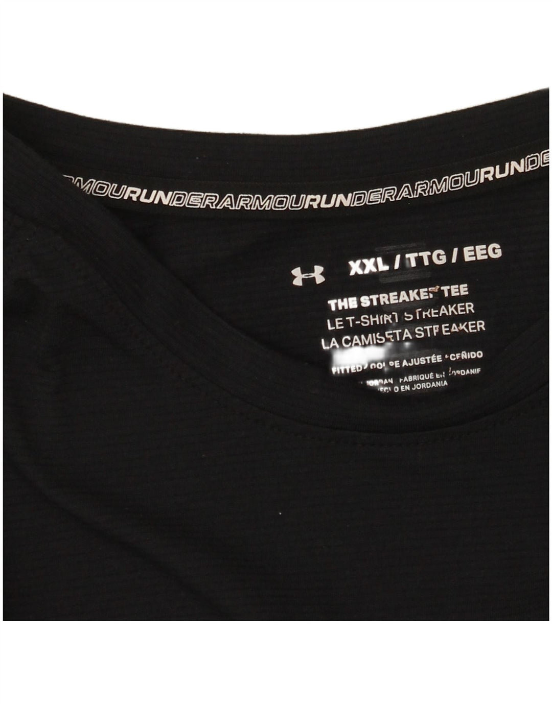Under Armour T-Shirt Homme Haut 2XL Noir