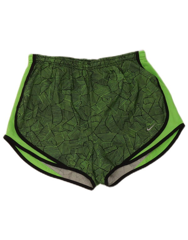 Nike Short de sport Dri Fit pour femme UK 14 Polyester géométrique vert moyen