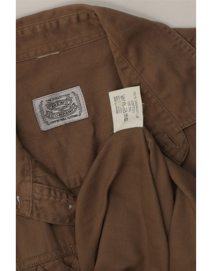 Chemise Homme Vintage XL Coton Beige