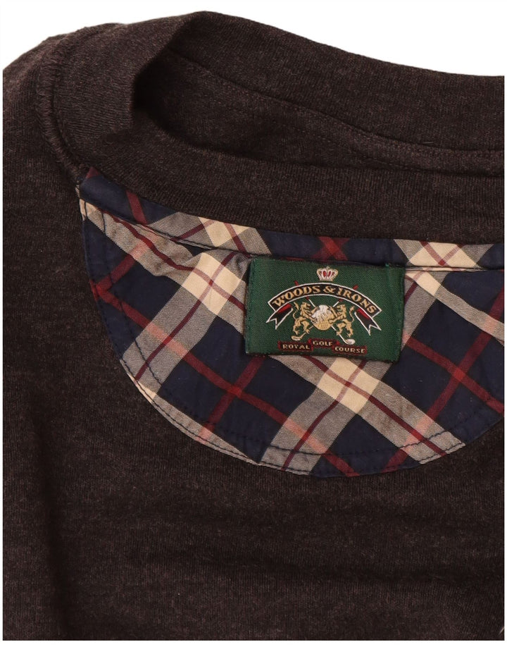 WOODS & IRONS Sweat-Shirt Homme XL Marron