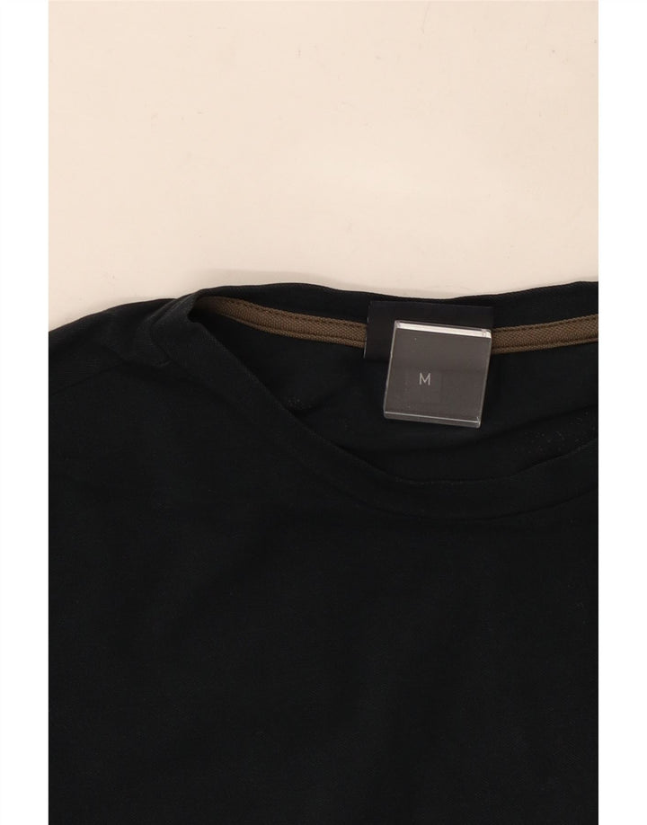 TRUSSARDI JEANS T-Shirt Graphique Haut Noir Moyen Coton Homme