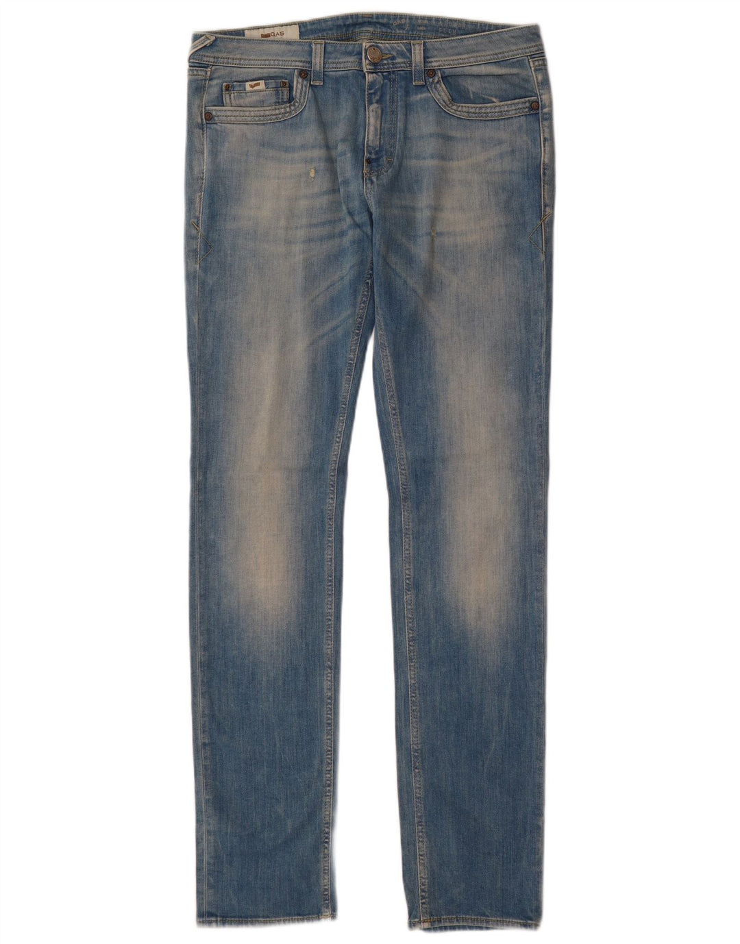 Gas Jean Slim Homme W34 L34 Bleu Coton