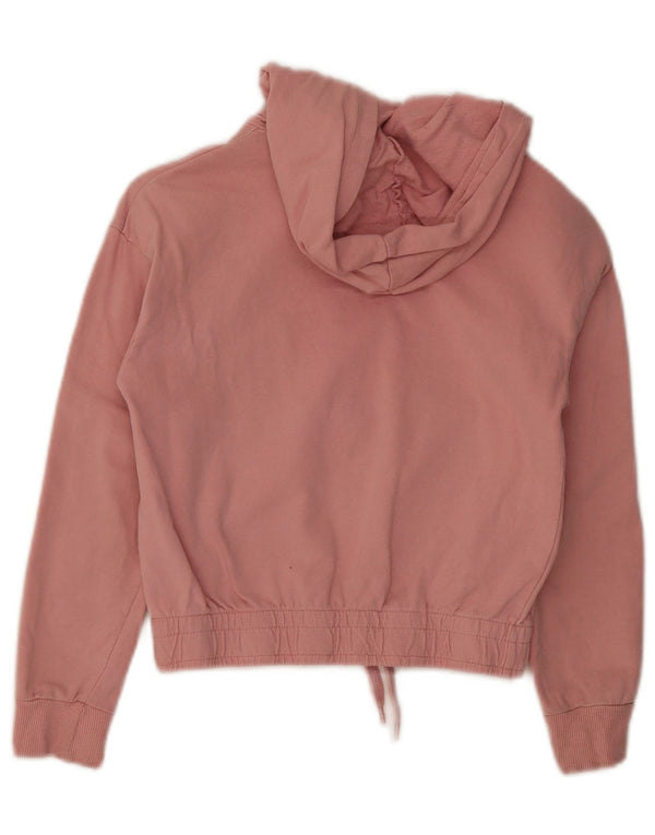 Dkny Pull à capuche graphique pour fille 7-8 ans en coton color block rose