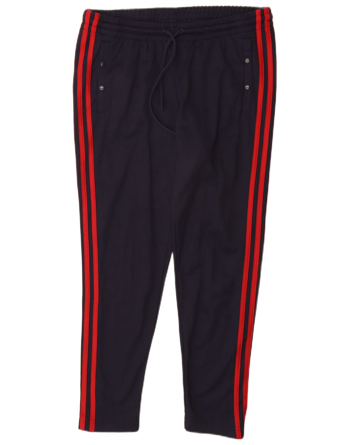 Adidas Pantalon de survêtement pour femme UK 12/14 Bleu marine moyen Polyester