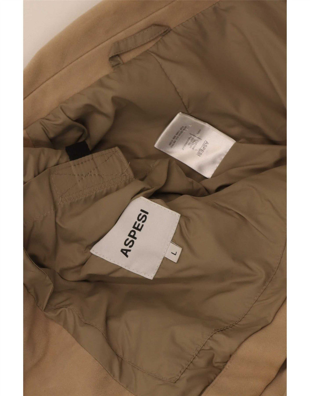 Aspesi Veste Blazer 3 Boutons Homme Taille 40 Grand Coton Beige