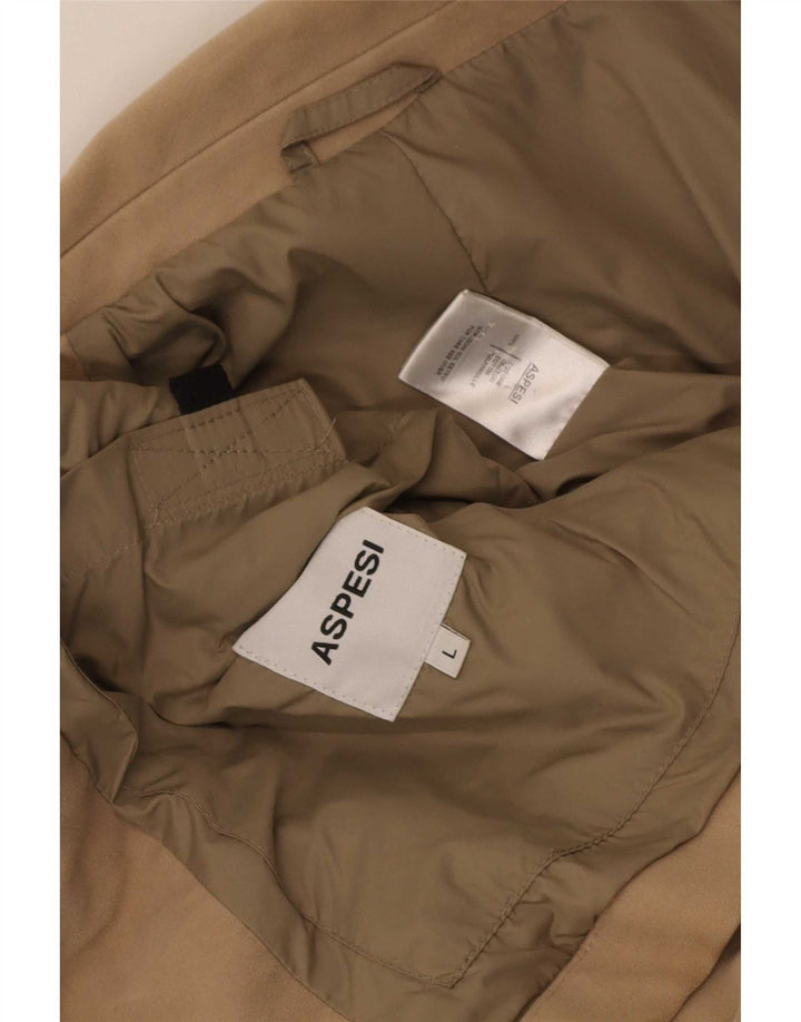 Aspesi Veste Blazer 3 Boutons Homme Taille 40 Grand Coton Beige