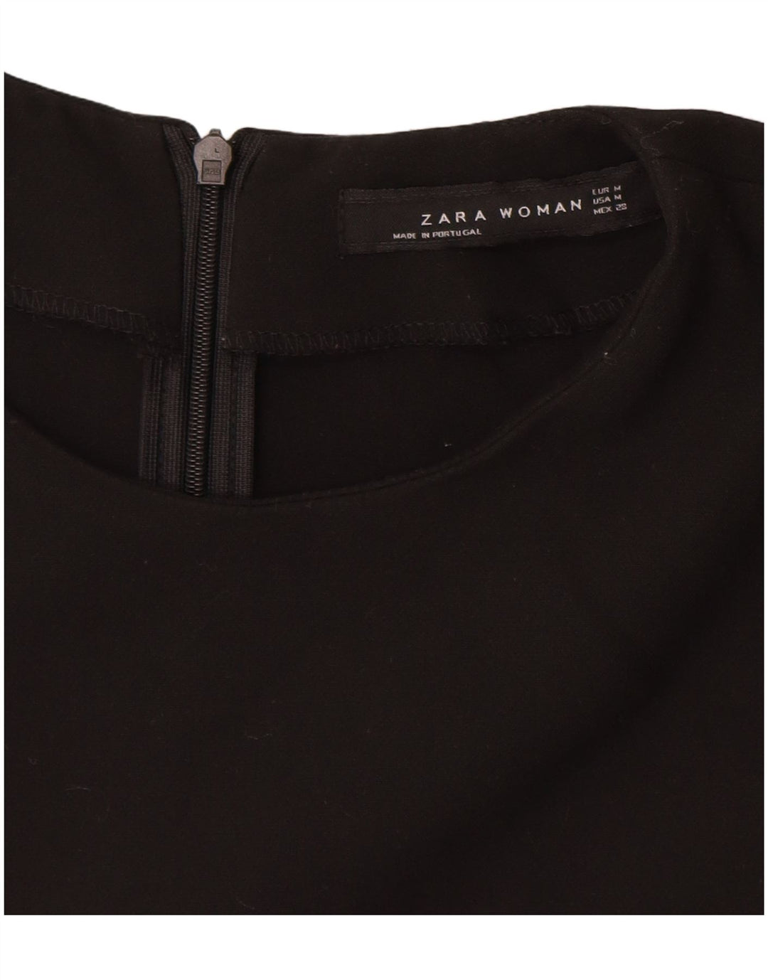 ZARA Robe fourreau sans manches pour femme UK 12 Noir moyen