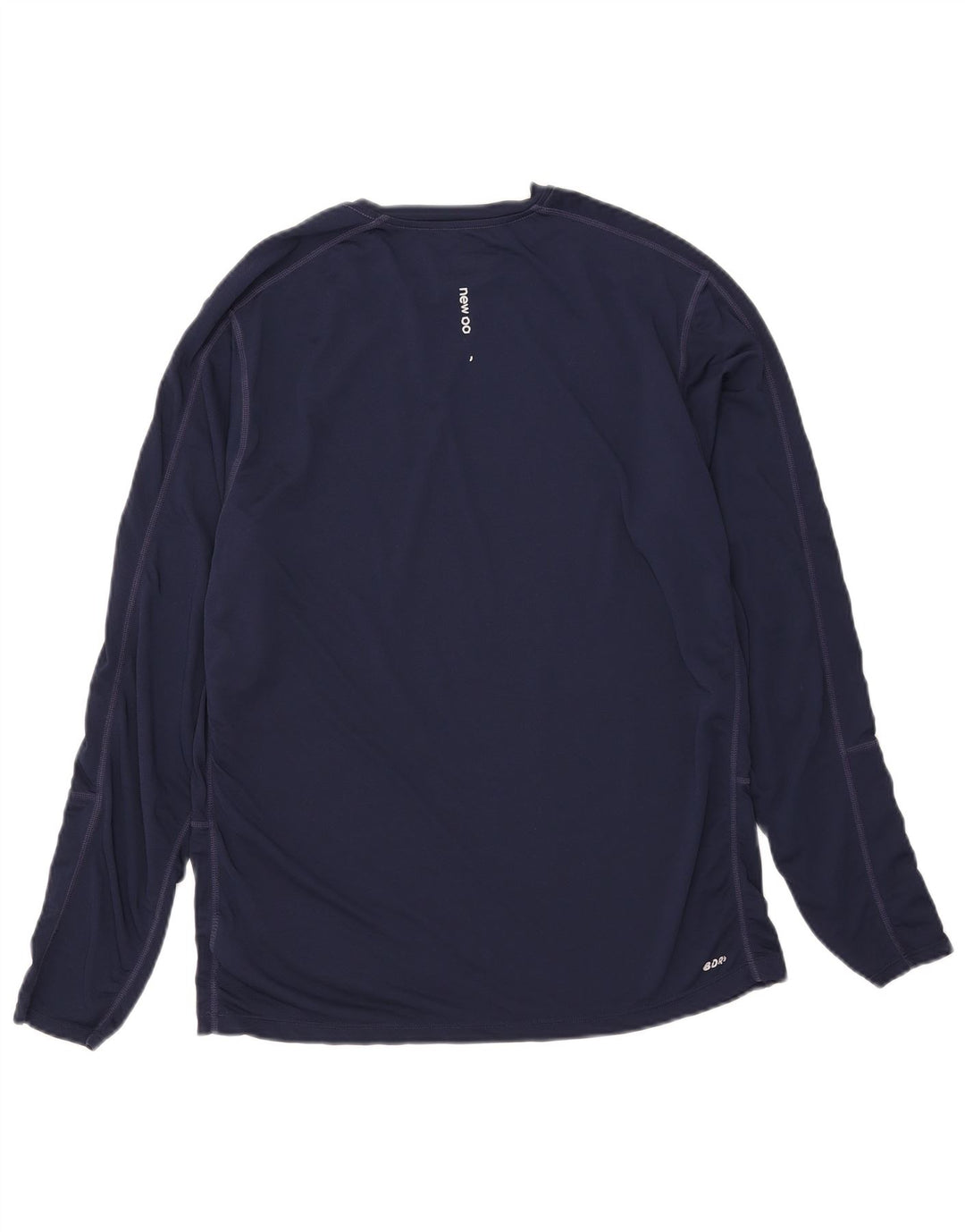 New Balance Haut graphique à manches longues pour hommes Grand bleu marine Polyester