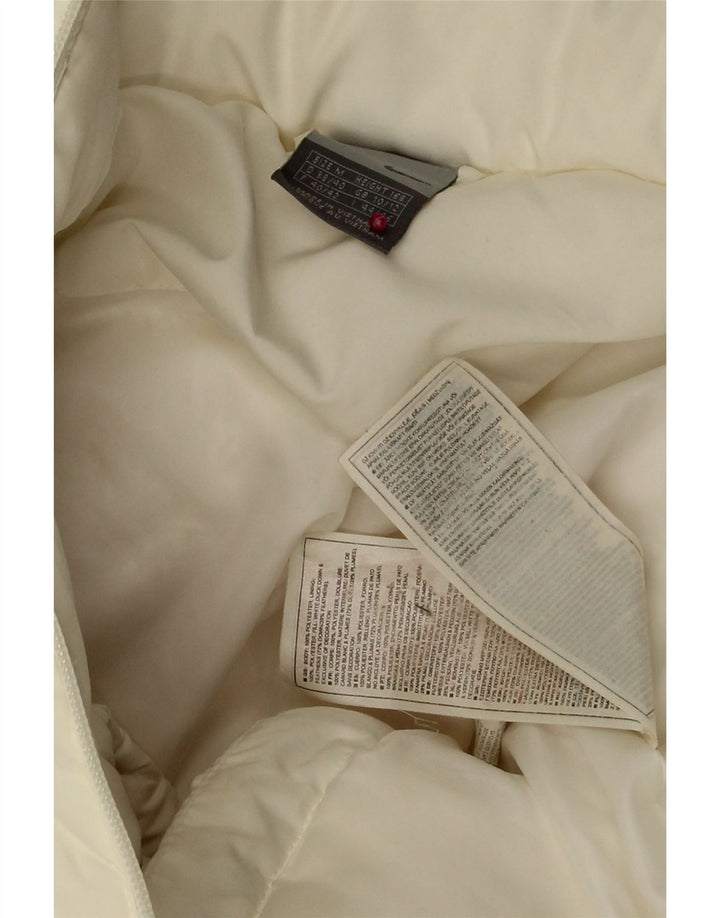 NIKE Veste rembourrée à capuche pour femme UK 10/12 Polyester blanc moyen