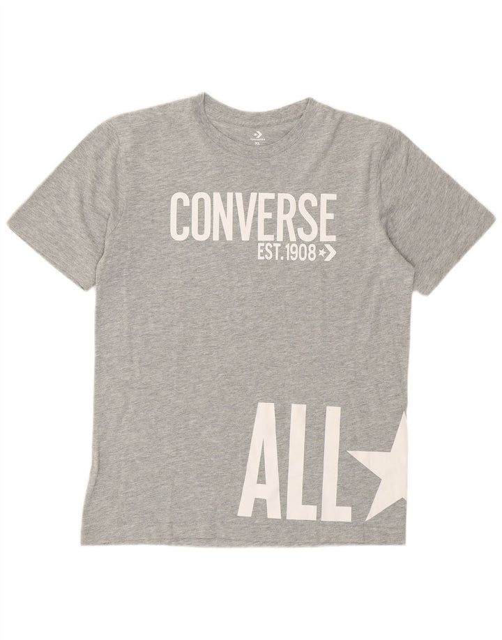 Converse T-shirt graphique pour garçon 13-14 ans XL Gris