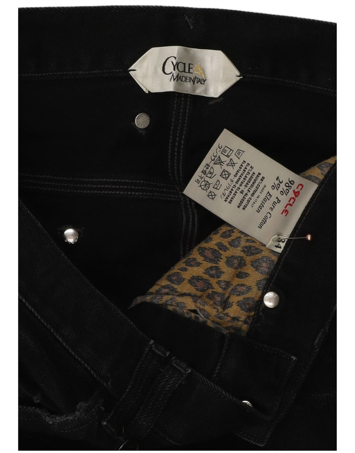 Cycle Jean slim vieilli pour homme W34 L32 en coton noir
