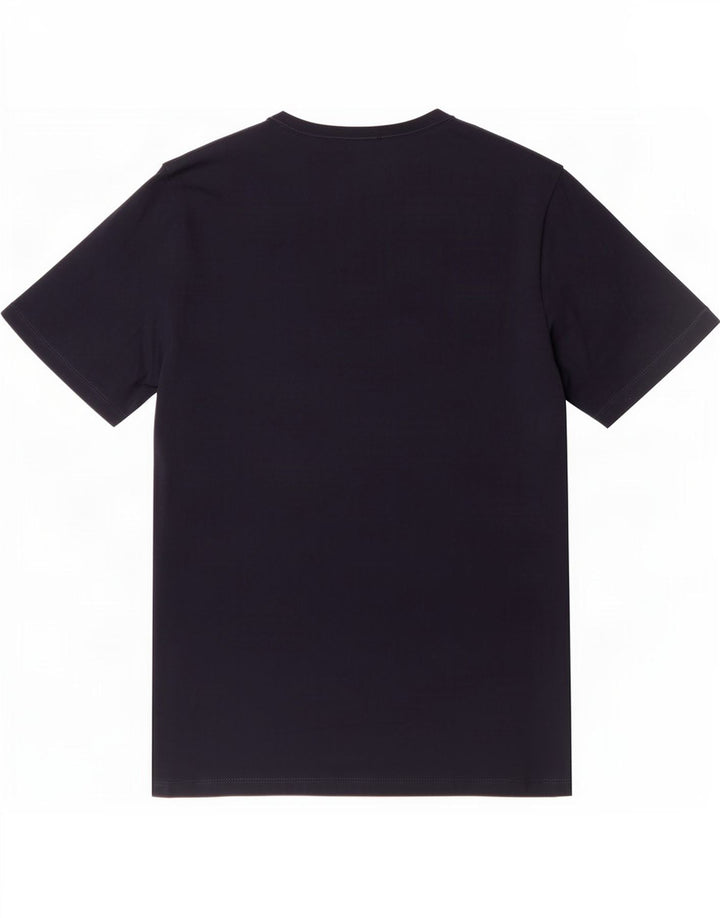 Hugo Boss Homme T-Shirt Top Petit Bleu Marine Coton