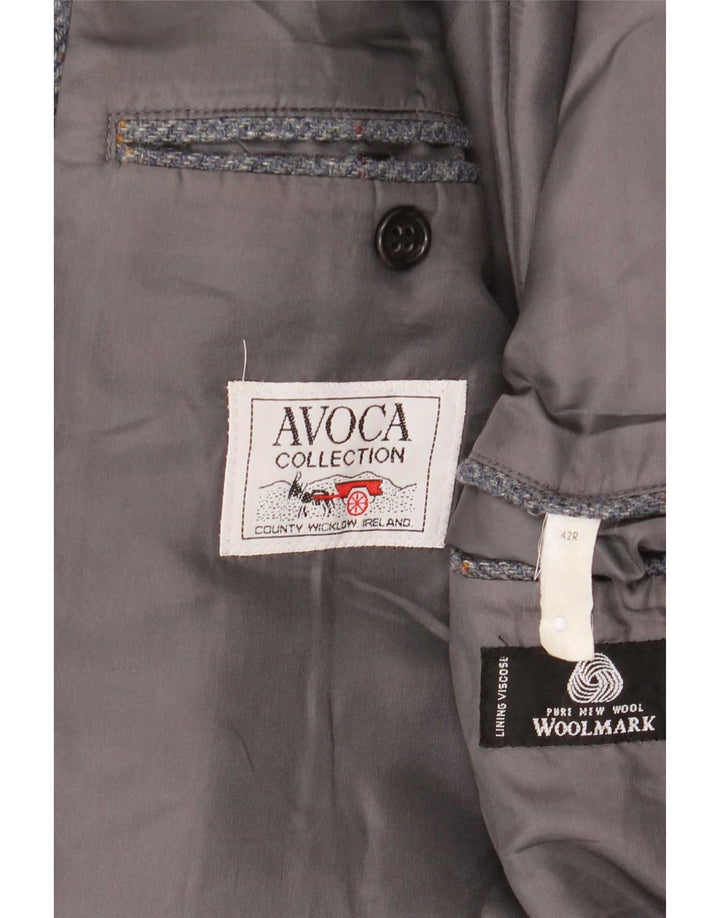 Avoca Veste Blazer 3 Boutons Homme UK 42 XL Laine Grise