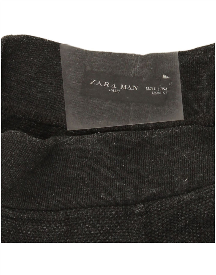 Zara Pantalon De Survêtement Pour Hommes Joggers Large Gris